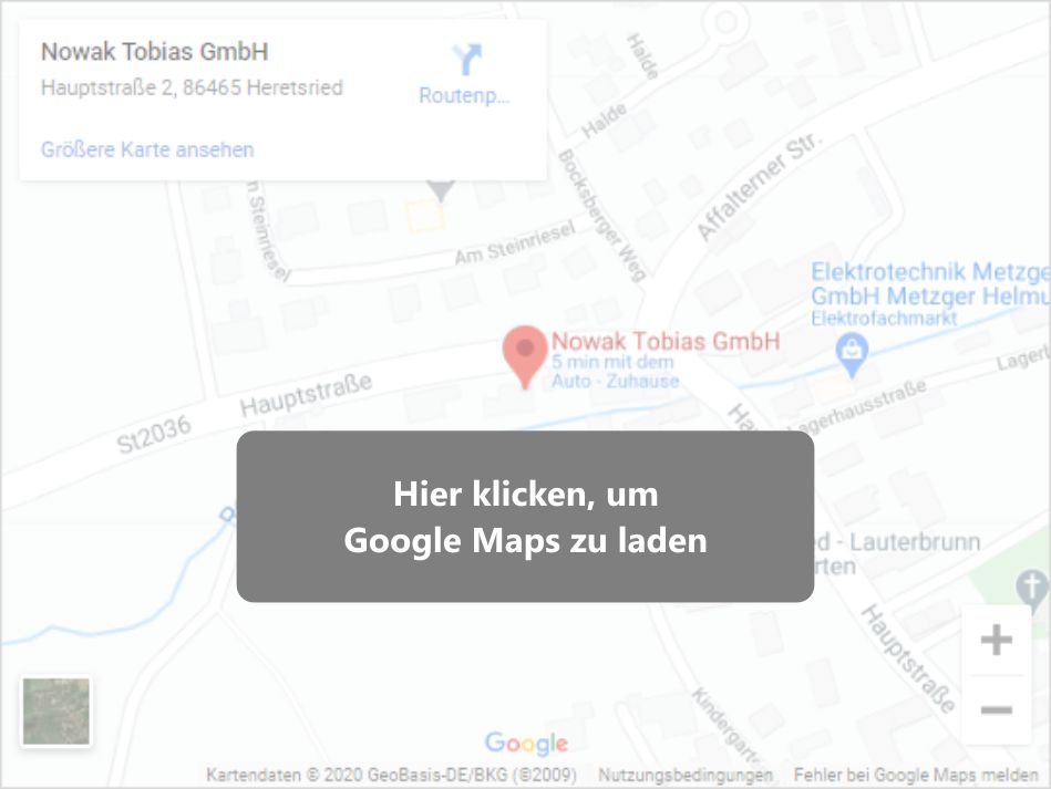 Kontakt zu Google Maps aufnehmen